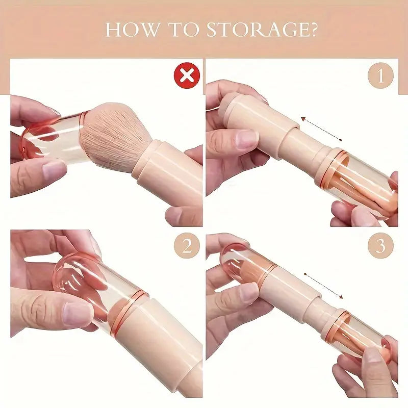 4-in-1 Portable Makeup Brush Set