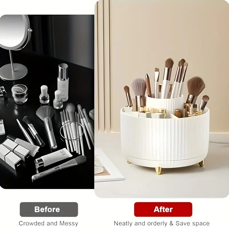 360° Rotating Functional Makeup Organizer
