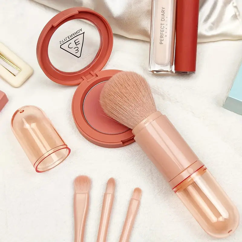 4-in-1 Portable Makeup Brush Set