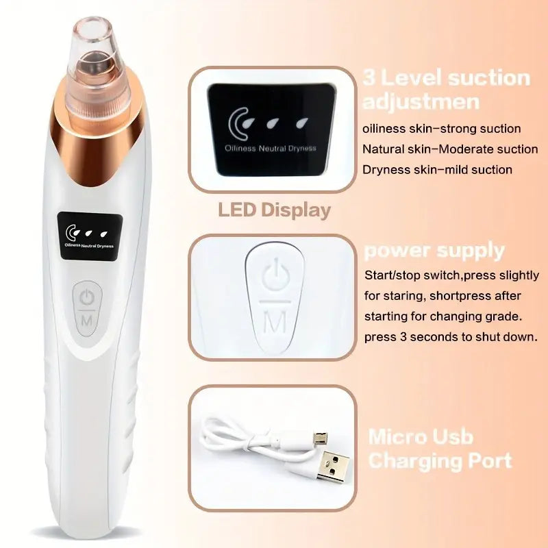 USB Rechargeable Blackhead & Acne Remover Vacuum