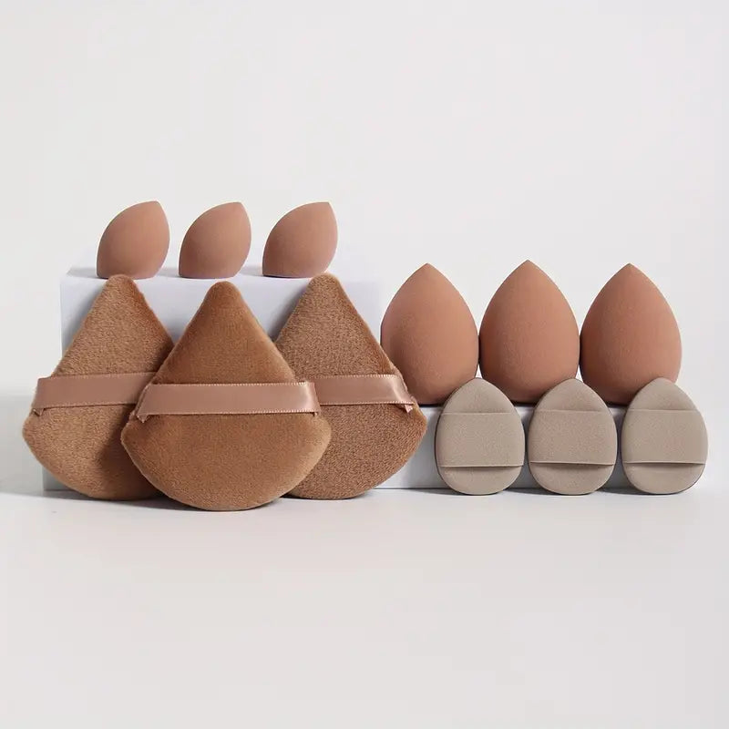 12-Piece All-Purpose Makeup Sponge Puff Set