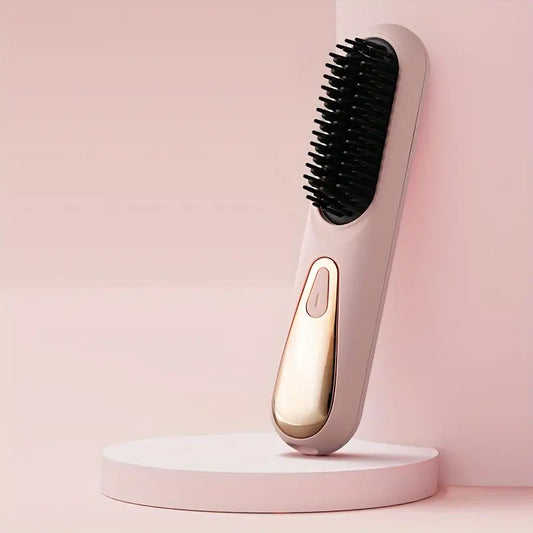 Rechargeable Hair Straightener Brush