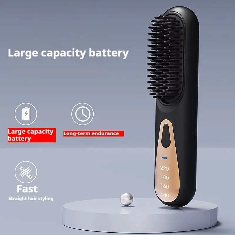 Rechargeable Hair Straightener Brush