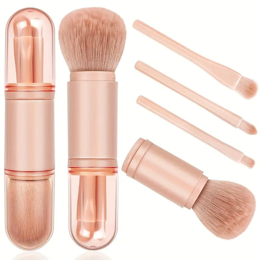 4-in-1 Portable Makeup Brush Set