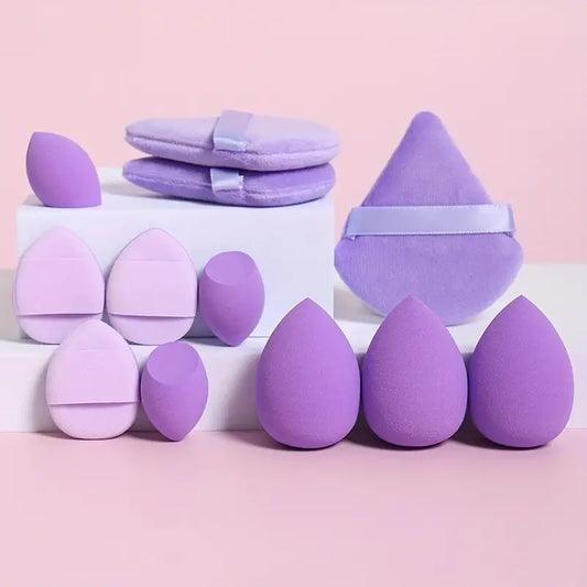 12-Piece All-Purpose Makeup Sponge Puff Set